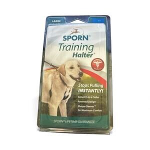 Sporn Training Halter No Pull Dog Harness Large Dogs Blue neck 16-24 in